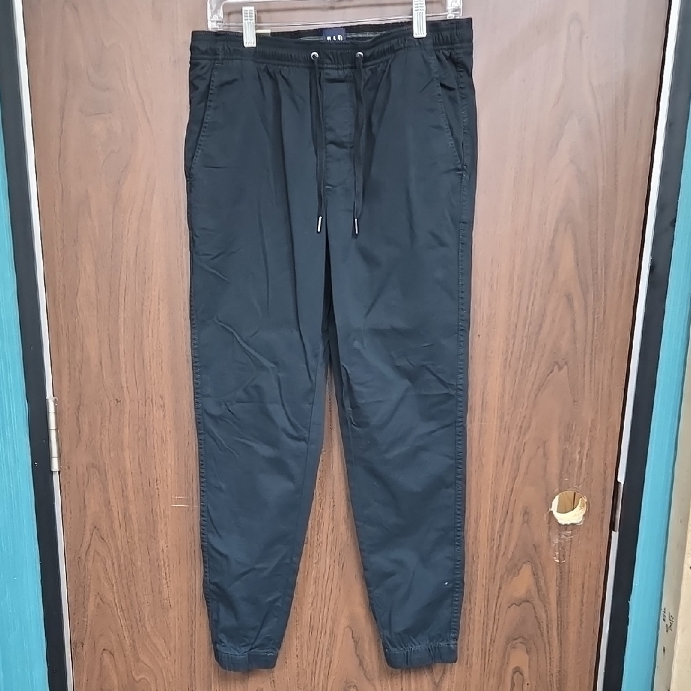 GAP Size S Black Cotton Jogger Pants